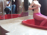 精品推薦 PANS白嫩美女模特紫宣星級酒店超大尺度私拍 穿著紅絲襪陰毛濃密性感誘惑 國語對白 1080P高清原版