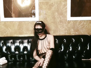 ①KTV包厢眼罩情趣女郎口罩哥疯狂输出 沙发上残留着性爱的气味