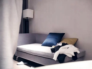 【AI高清2K修复】七天精品探花深夜场黑衣牛仔裤妹子，舔奶摸逼沙发上侧入抽插猛操呻吟