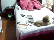 【精品推薦】【360水滴居家系列】稀缺家庭攝像頭黑客破解拍攝到的離異人妻少婦寂寞發春裸體日常 720P原版高清