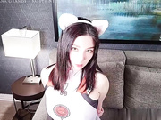 高颜值留学生白猫耳伪绫波丽制服爆操沙发震