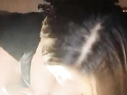 骚货少妇深夜和炮友户外啪啪大秀 口交后入操逼