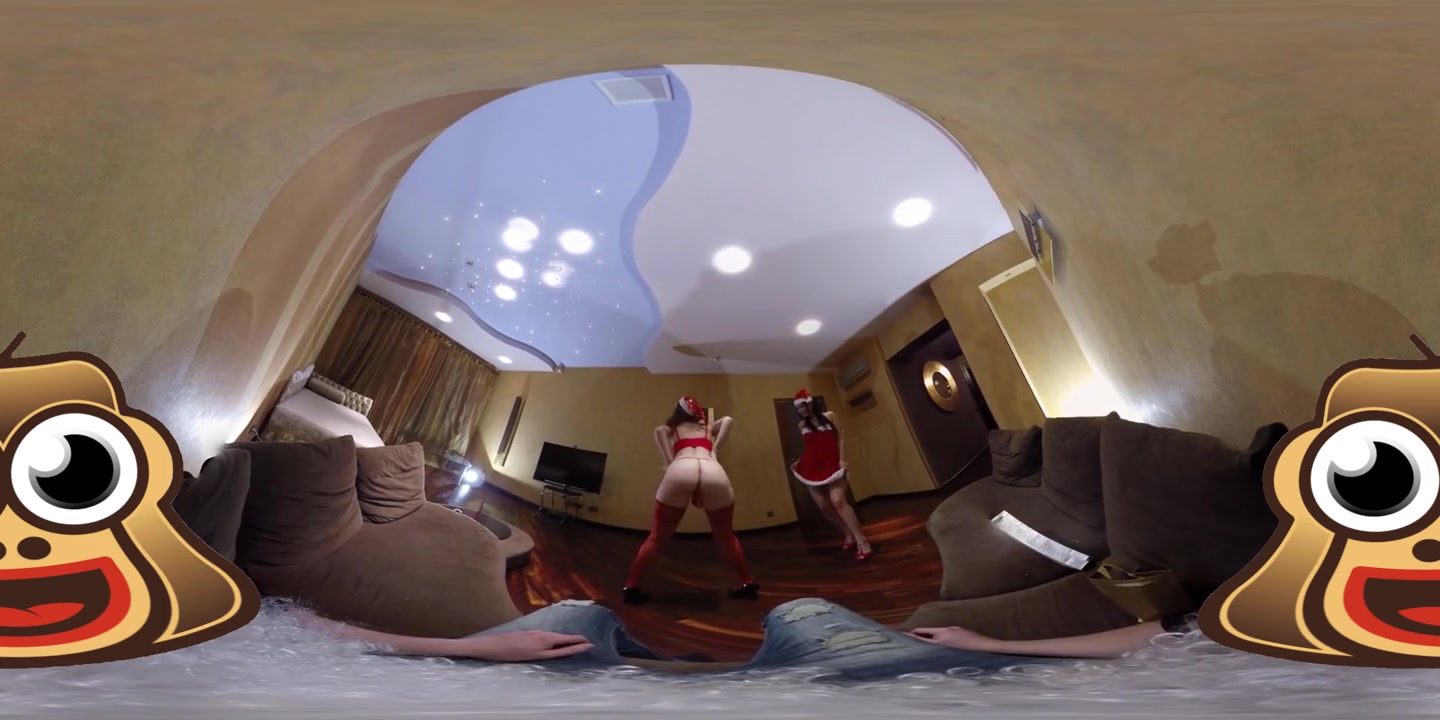 Slutty babes give Santa the best present